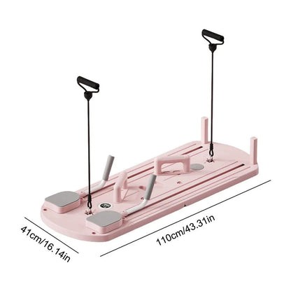 Rouser Fitness Multi-Function Push Up Board Ab & Leg Toner – Multifunctional Pilates Reformer Board for Full-Body Fitness