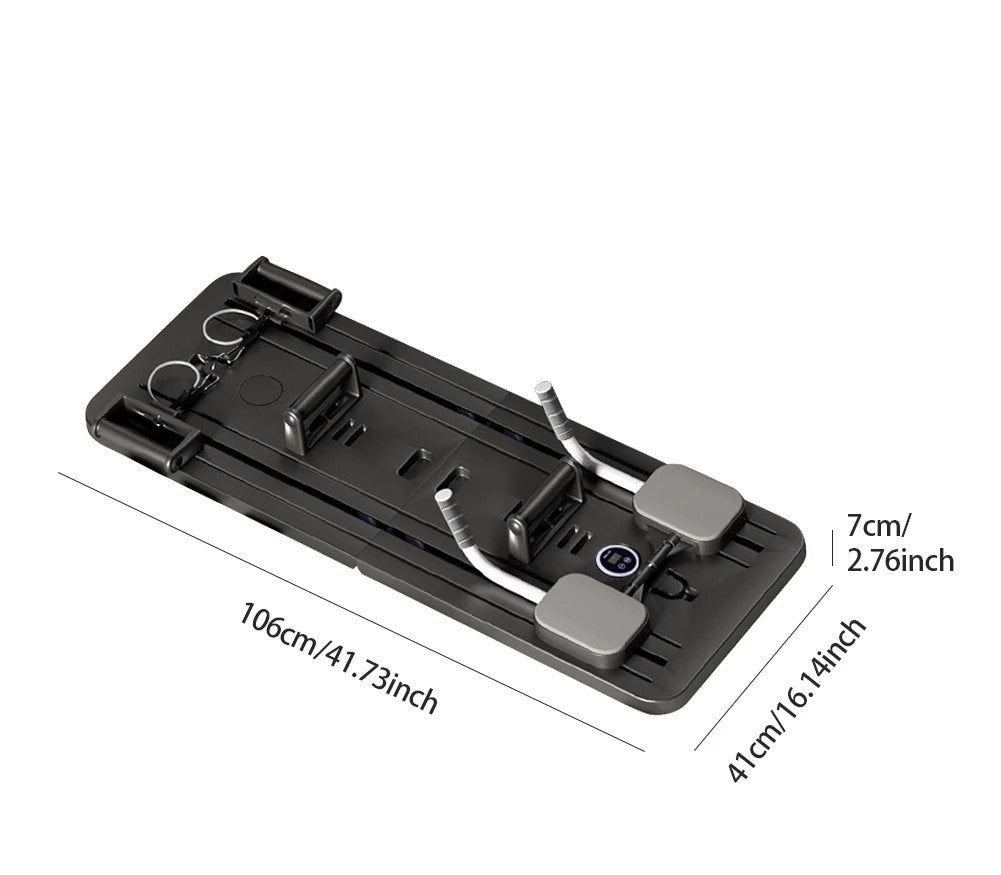 Rouser Fitness Multi-Function Push Up Board Ab & Leg Toner – Multifunctional Pilates Reformer Board for Full-Body Fitness