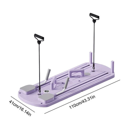 Rouser Fitness Multi-Function Push Up Board Ab & Leg Toner – Multifunctional Pilates Reformer Board for Full-Body Fitness