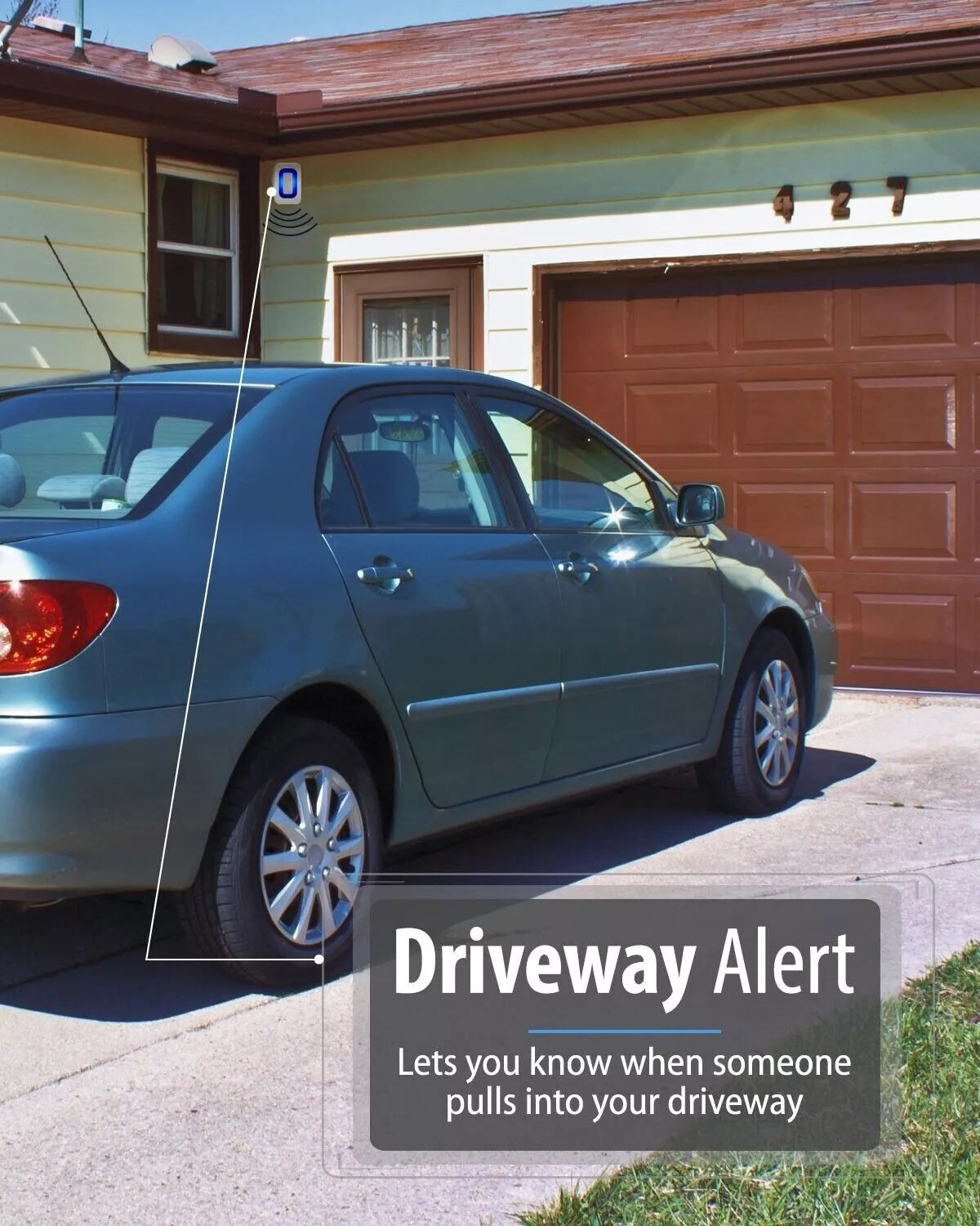 Wireless Driveway Alarm With Motion Sensor