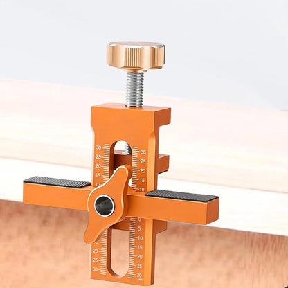 Aluminum Cabinet Door Installation Jig – Adjustable Woodworking Positioning Tool for Fast, Accurate Closet Door Mounting (7–40mm Clamping Range)