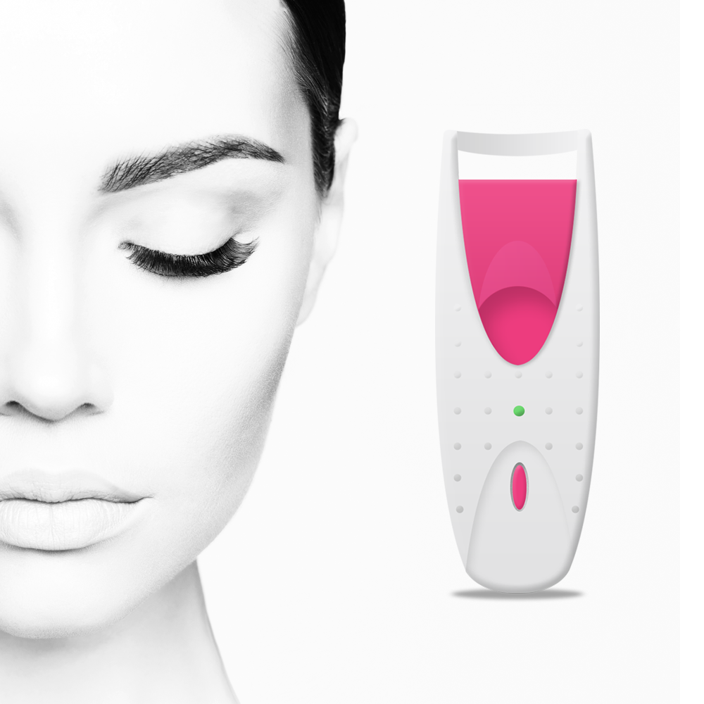 Portable Electric Heated Eyelash Mascara Falsies Curler