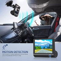4" Touch Screen Front and Rear Dash Cam