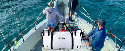 Goture Monster Fish Cooler Bag - Insulated, Leakproof Saltwater Bag with Drain Plug for Sea Fishing & Outdoor Travel