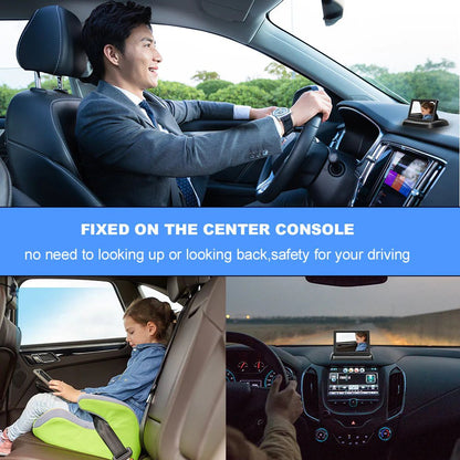Safe Drive Baby Car Mirror with Night Vision - Foldable Rearview Reverse Parking Monitor