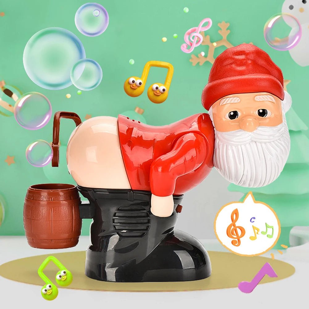 Santa's Hilarious Bubble Machine – Electric Christmas Toy with Music, Lights, and Endless Bubble Fun for Kids' Festive Joy and Memorable Gifts
