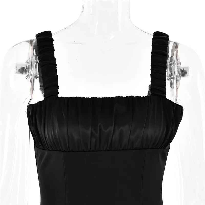 Satin Corset Mini Dress - Sleeveless Backless A-line Club Party Sexy Dress