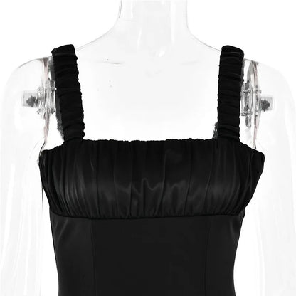 Satin Corset Mini Dress - Sleeveless Backless A-line Club Party Sexy Dress