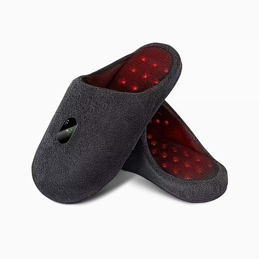 Red Light Therapy Massage Slippers | Plantar Pain Relief Foot Recovery – Therapeutic Treatment for Sore Feet