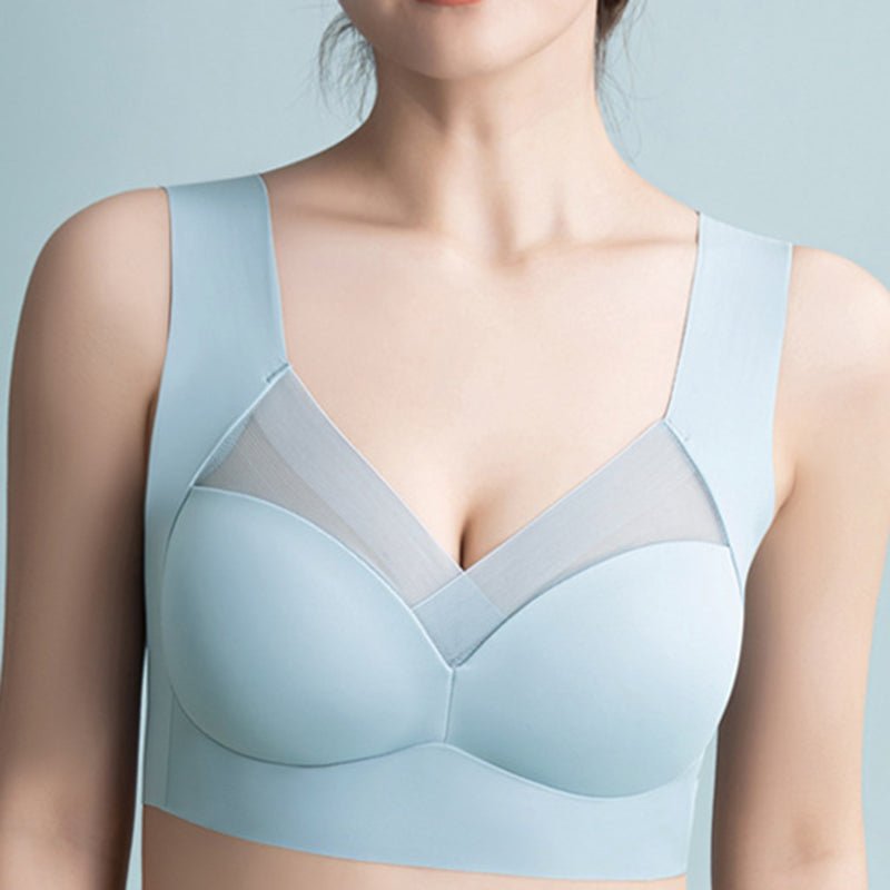 Seamless Lace Support Bra for Women – Perfect Fit, Large Sizes, Wire-Free Comfort | Ideal for Yoga, Fitness, and Sleep