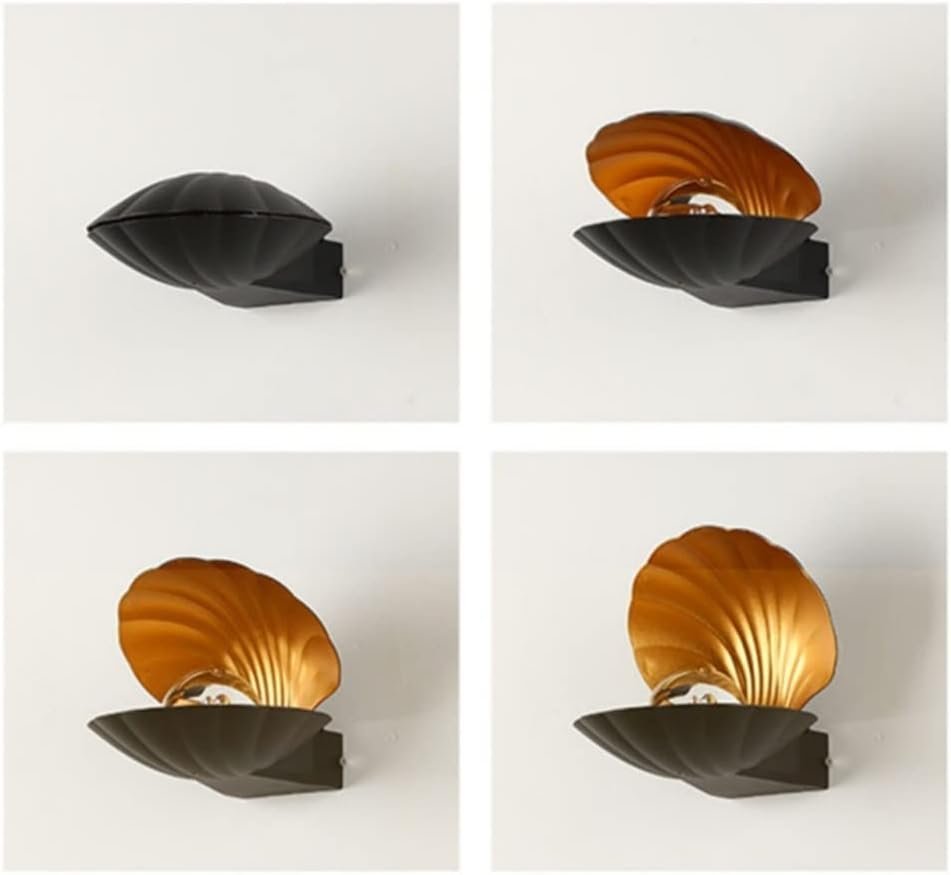 Seashell Wall Lamp - Creative Exterior Wall Light Fixture, LED Clam Shell Pearl Lights