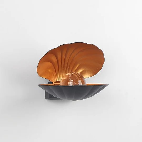 Seashell Wall Lamp - Creative Exterior Wall Light Fixture, LED Clam Shell Pearl Lights