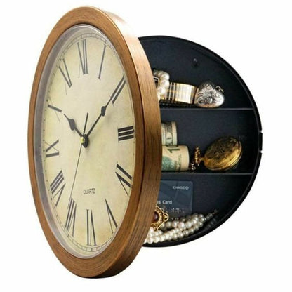 Secret Wall Clock  - Mechanical Storage Box