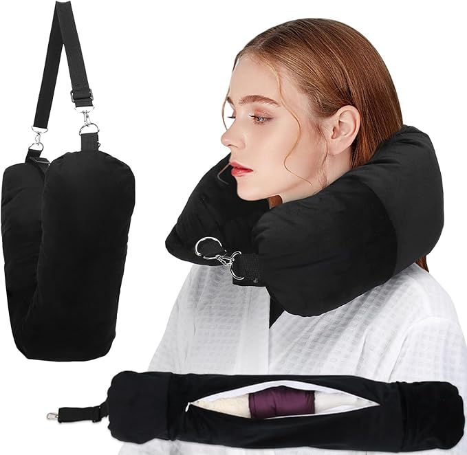 Self-Filling Travel Pillowcase & Organizer – Space-Saving Airplane & Adventure Essential
