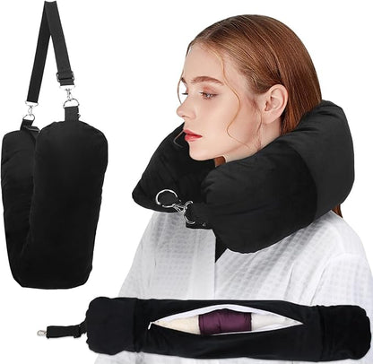 Self-Filling Travel Pillowcase & Organizer – Space-Saving Airplane & Adventure Essential