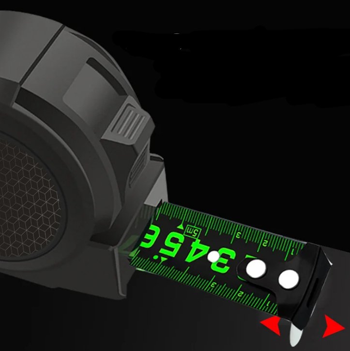 Metric Tape Measure – 5 m Self-Locking Steel Measuring Tape with Fluorescent Blade