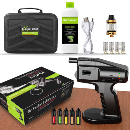 Cocktail Bubble Smoke Gun Kit – Electric Aroma Bubble Gun for Drinks
