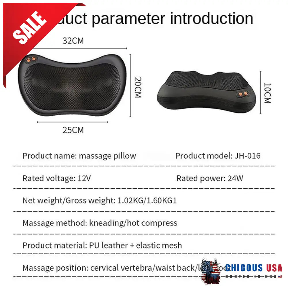 Shiatsu Massage Pillow Automotive Accessories