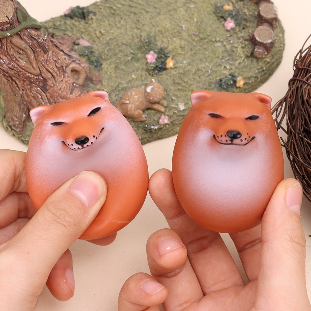 Shiba Dog Egg Squeeze Toy – Fun Rebound Stress Relief Toy for Kids & Adults, Cute Chai Dog Design
