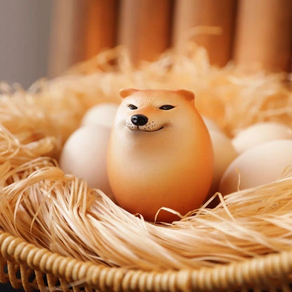Shiba Dog Egg Squeeze Toy – Fun Rebound Stress Relief Toy for Kids & Adults, Cute Chai Dog Design