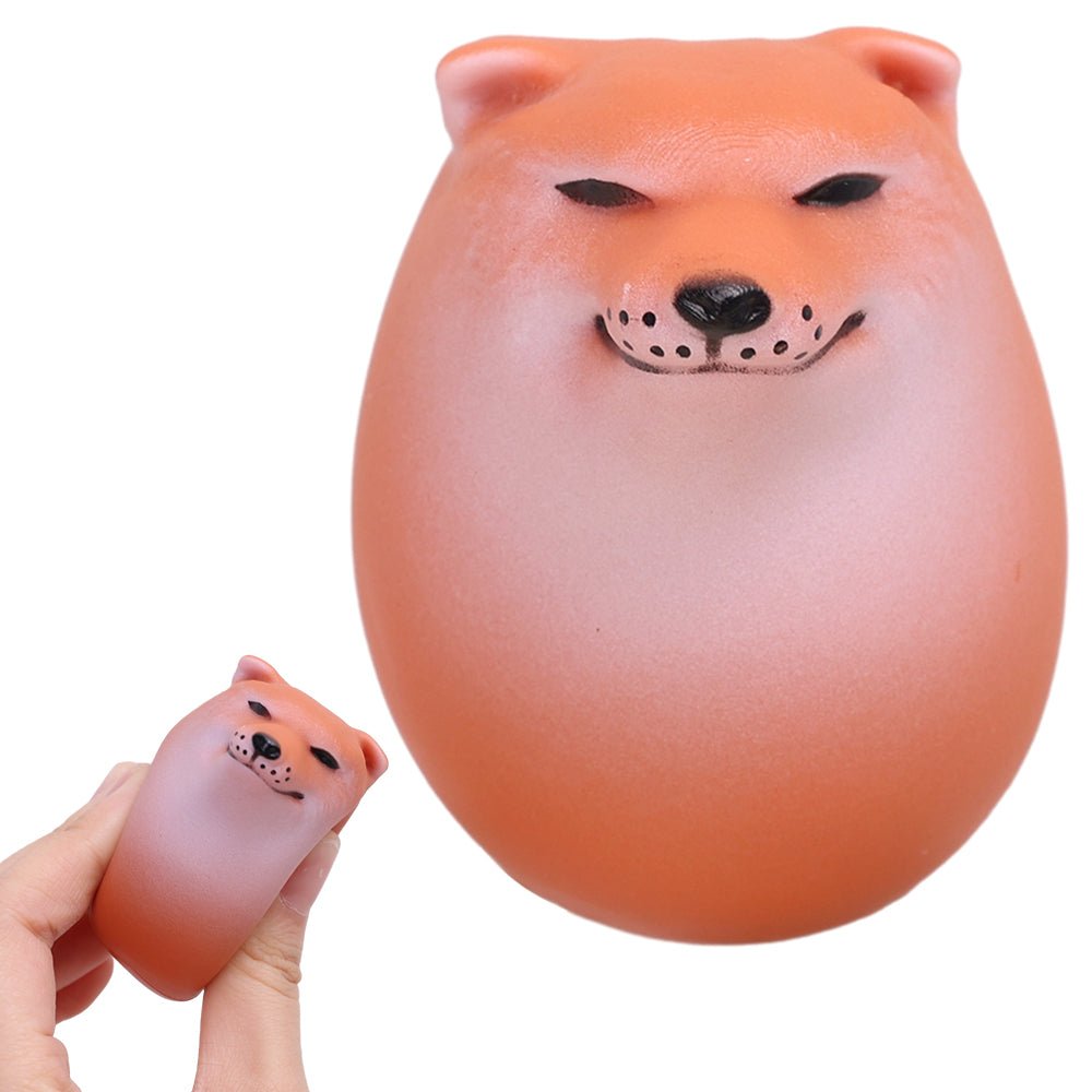 Shiba Dog Egg Squeeze Toy – Fun Rebound Stress Relief Toy for Kids & Adults, Cute Chai Dog Design