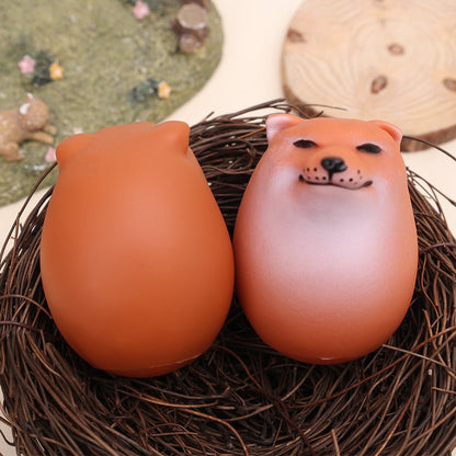 Shiba Dog Egg Squeeze Toy – Fun Rebound Stress Relief Toy for Kids & Adults, Cute Chai Dog Design