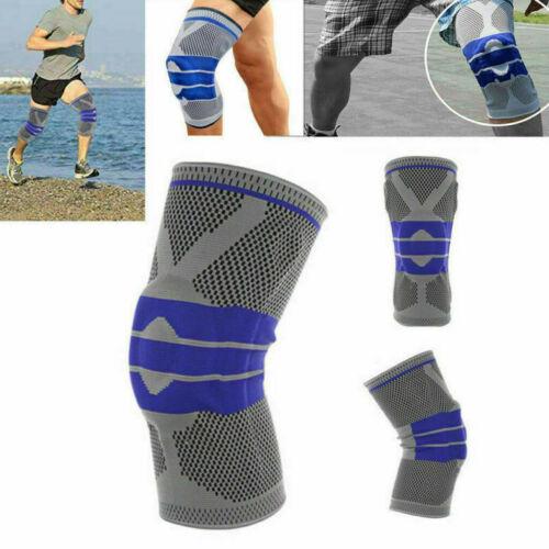 Silicone Spring Knee Compression Sleeve with Side Stabilizers