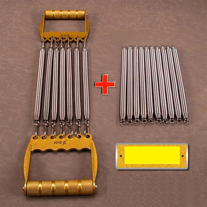 Men’s Spring Chest Expander – Stainless Steel Gym Equipment for Muscle Strength Training, Arm Pulling & Upper Body Workout Power