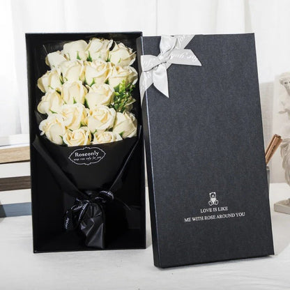 Simulated Rose Soap Flower Gift Box - Suitable For Valentine's Day, Confessions, Weddings, Birthday Gifts For Girlfriend