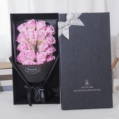 Simulated Rose Soap Flower Gift Box - Suitable For Valentine's Day, Confessions, Weddings, Birthday Gifts For Girlfriend