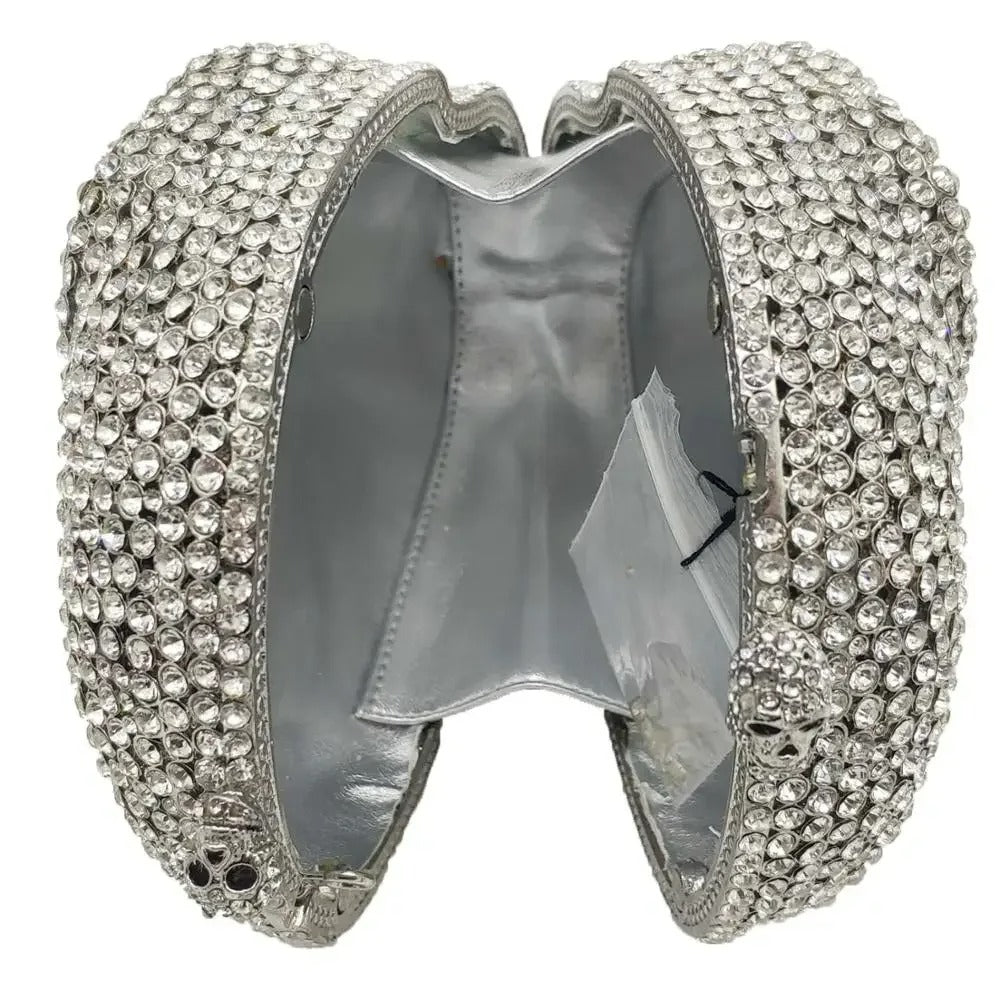 Skull Clutch Bag - Halloween Women's Crystal Party Clutch Bag