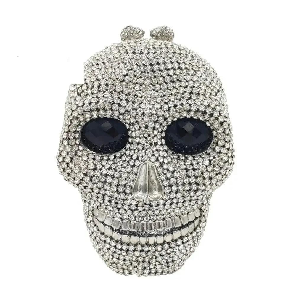 Skull Clutch Bag - Halloween Women's Crystal Party Clutch Bag