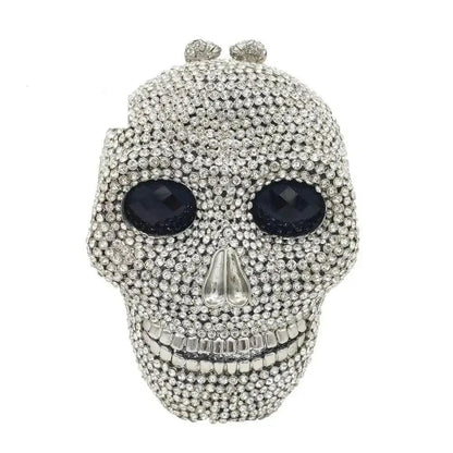Skull Clutch Bag - Halloween Women's Crystal Party Clutch Bag