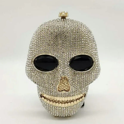 Skull Clutch Bag - Halloween Women's Crystal Party Clutch Bag