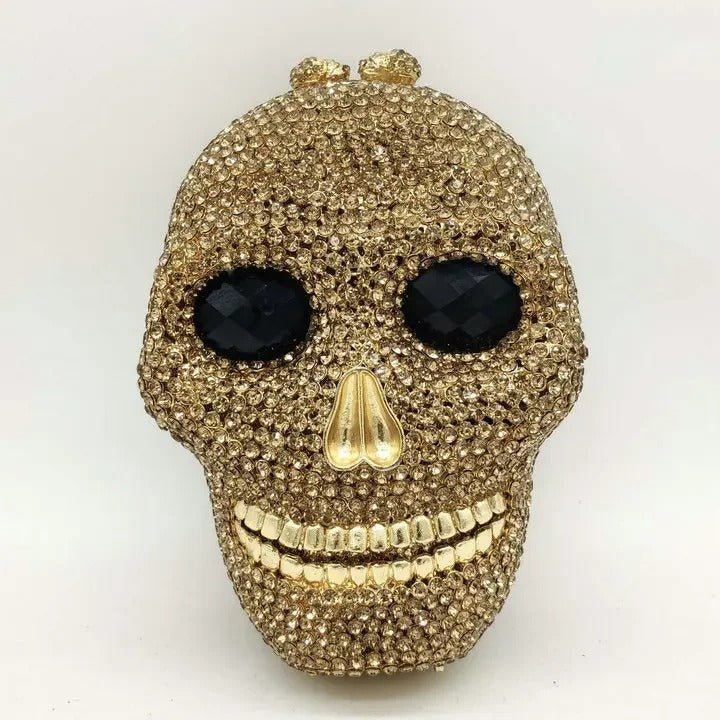 Skull Clutch Bag - Halloween Women's Crystal Party Clutch Bag