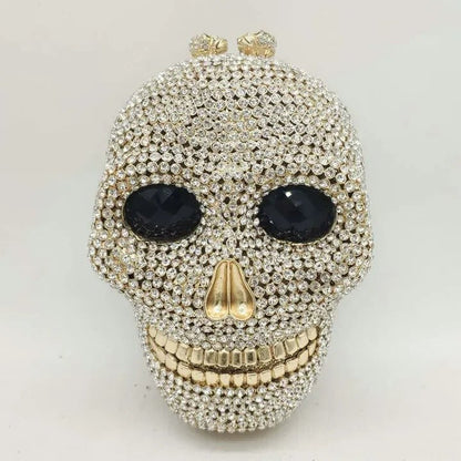 Skull Clutch Bag - Halloween Women's Crystal Party Clutch Bag