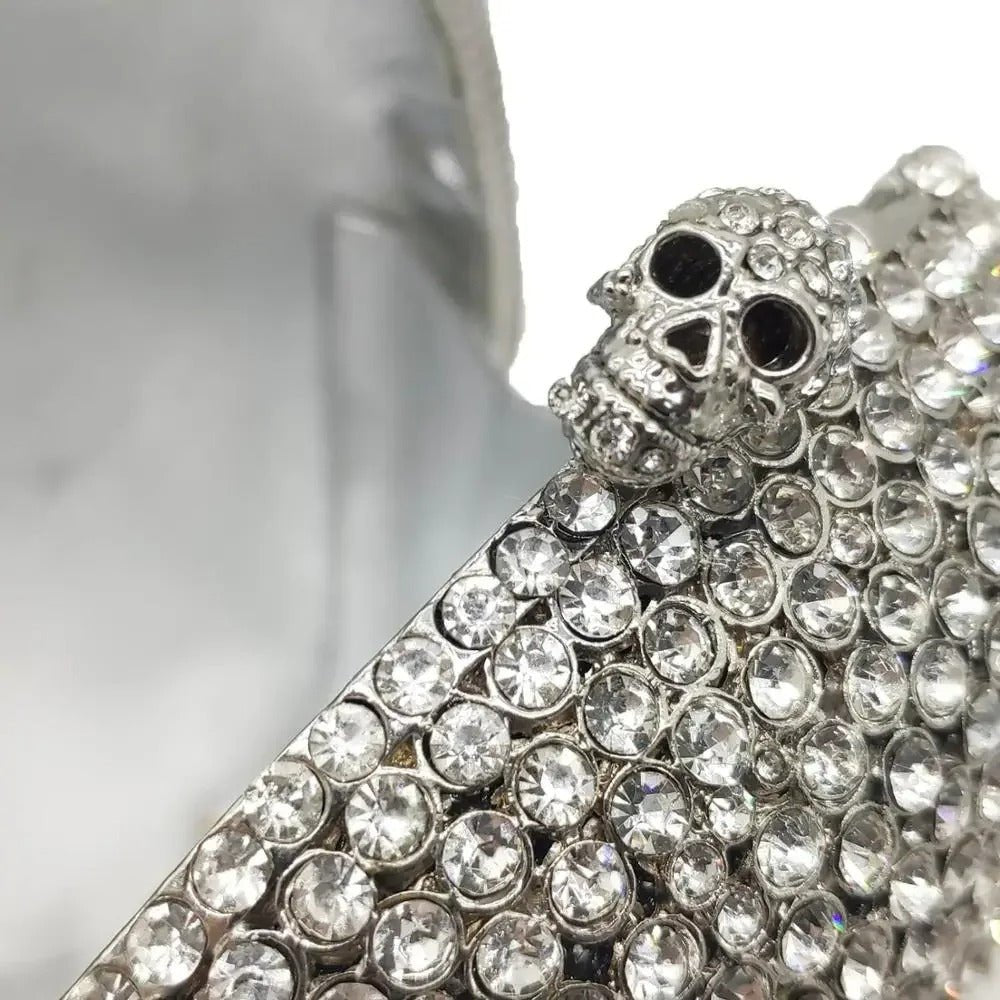 Skull Clutch Bag - Halloween Women's Crystal Party Clutch Bag