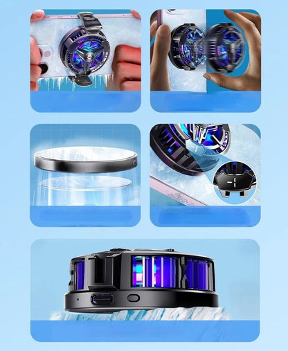 Magnetic Mobile Phone Gaming Cooler – Ultra-Fast Semiconductor Radiator for Phones & Phablets, Keeps You Cool for Uninterrupted Gaming Thrills
