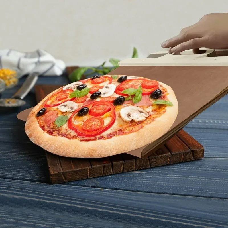 Sliding Pizza Peel - Easily Slide and Transfer Pizza with This Sliding Pizza Paddle Shovel
