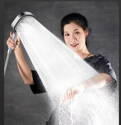 Massage Shower Head - 13CM High-Pressure 3 Mode Spray with Filter for Bathroom Spa