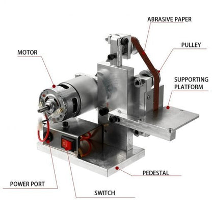 Small DIY Polishing Machine - Multifunctional Electric Mini Belt Sander Polishing Tools