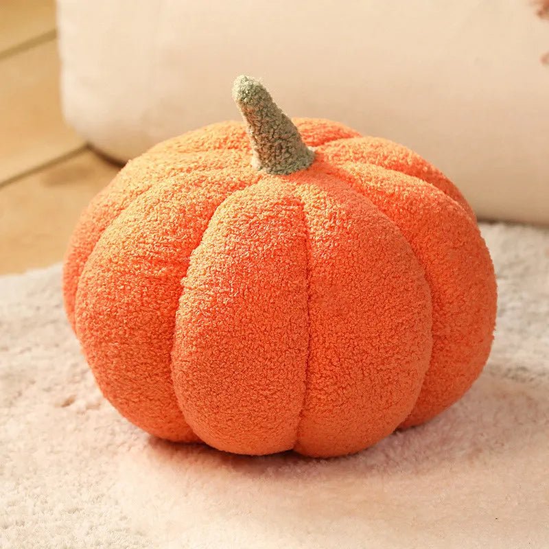 Small & Soft Pumpkin Plush Toy – Adorable Bedroom Halloween Decor & Soothing Pillow for Kids