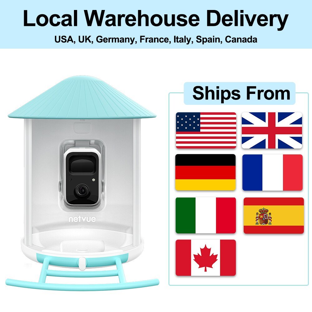 Smart Bird Feeder Camera, Bird Watching, Bird House Camera with Motion Detection & Auto Capture