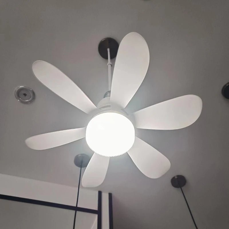 Smart Control Light Fan – 6-Leaved LED Bulb with Remote for Effortless Bedroom & Living Room Lighting