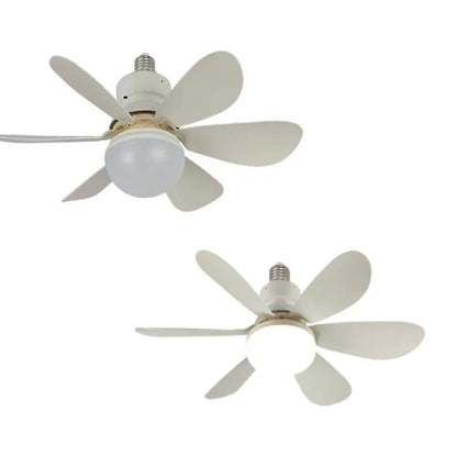 Smart Control Light Fan – 6-Leaved LED Bulb with Remote for Effortless Bedroom & Living Room Lighting