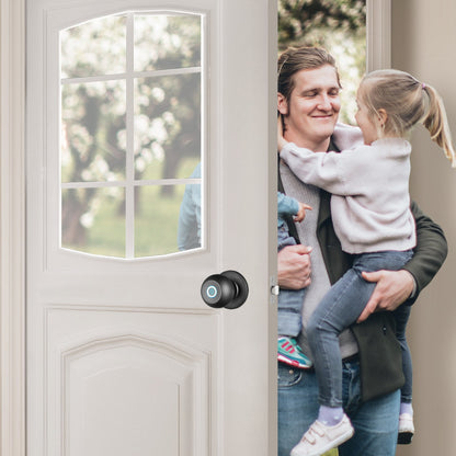 Smart Fingerprint Door Knob Lock - Keyless Thumbprint Entry Biometric Door Lock for Bedroom, Front Door, Home, Apartment Office and Garages