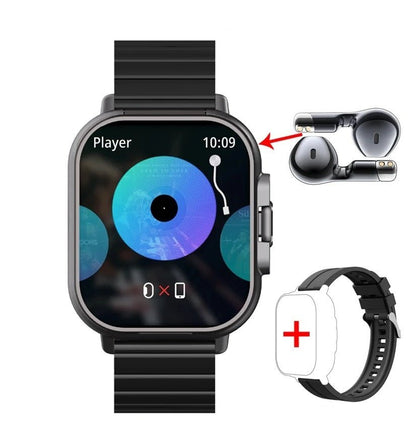 Smart GPS Watch & Bluetooth Headset Duo – 2n1 Watch to Monitor Heart Rate, Blood Pressure Monitoring, Music Play, and Calls in One Sleek Device