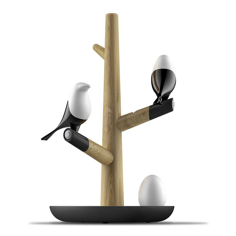 Smart LED Magpie Bird Lamp – USB-Charged Night Light with Smart Vibration Sensor, Egg-Inspired LED for Desk, Home Décor, and Gift Giving