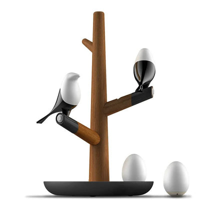 Smart LED Magpie Bird Lamp – USB-Charged Night Light with Smart Vibration Sensor, Egg-Inspired LED for Desk, Home Décor, and Gift Giving