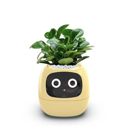 7 Sensors Smart Planter - Smart Flower Pot, and Ai Chips Make Raising Plants Easy and Fun for Living Room